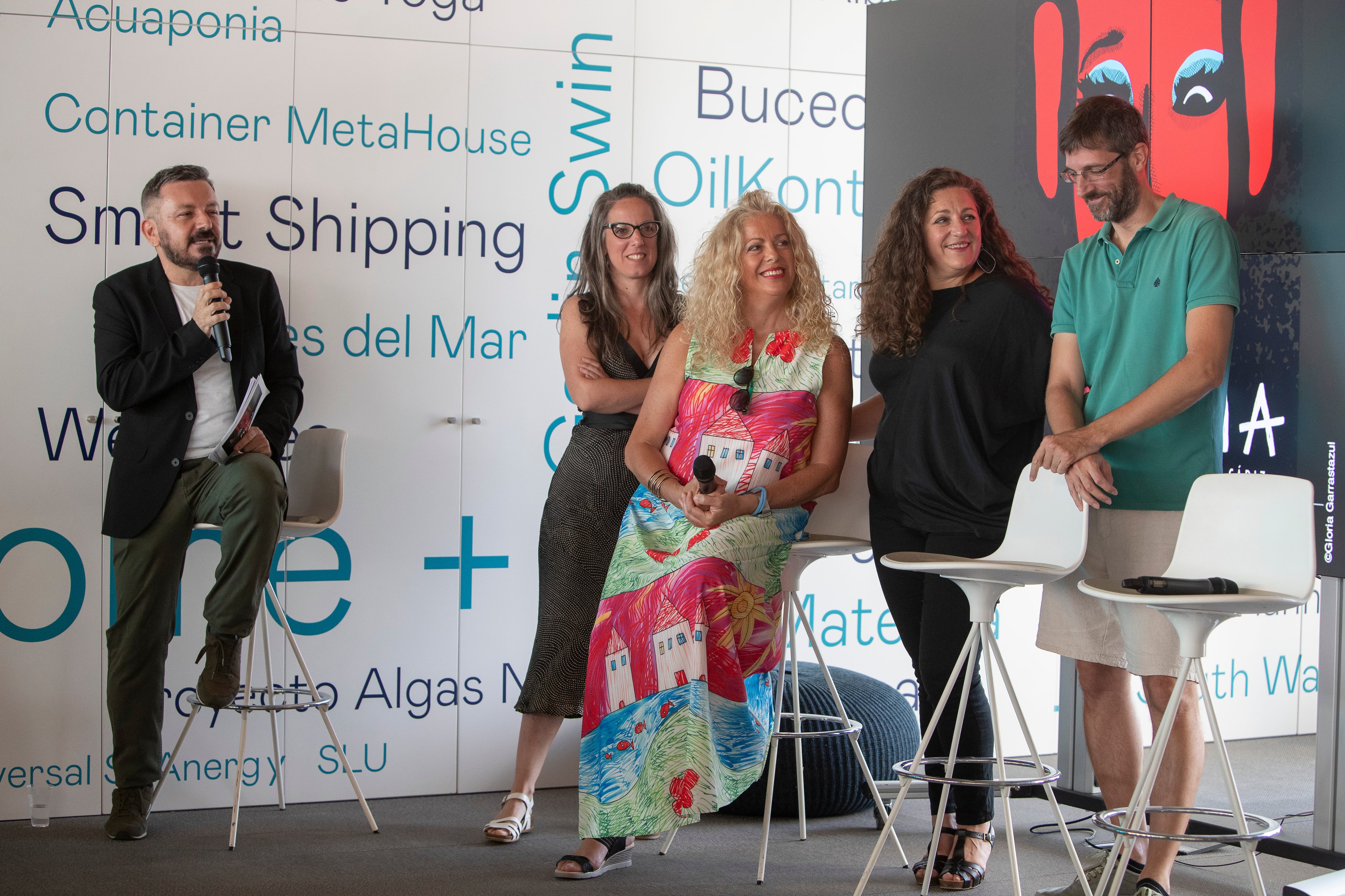 Koki Sánchez, Susana Rosado, Javi de la Fuente y Sandra Winter en la presentación de Fenicia