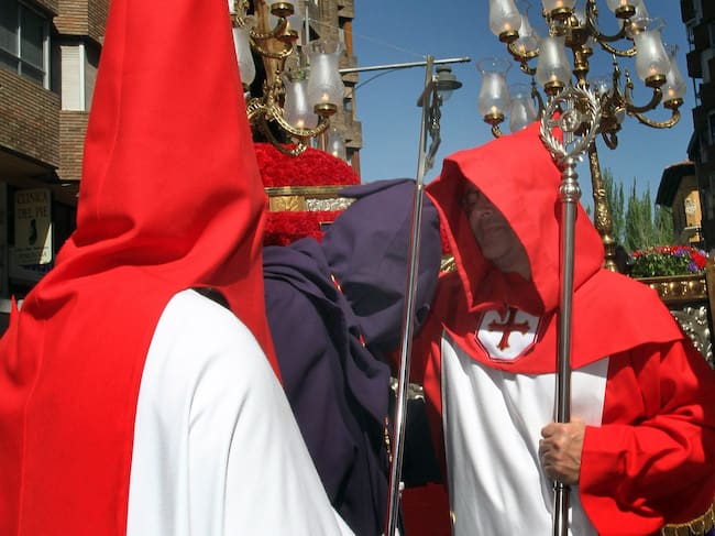Imagen de archivo del último preso indultado en la Semana Santa de Palencia de 2014