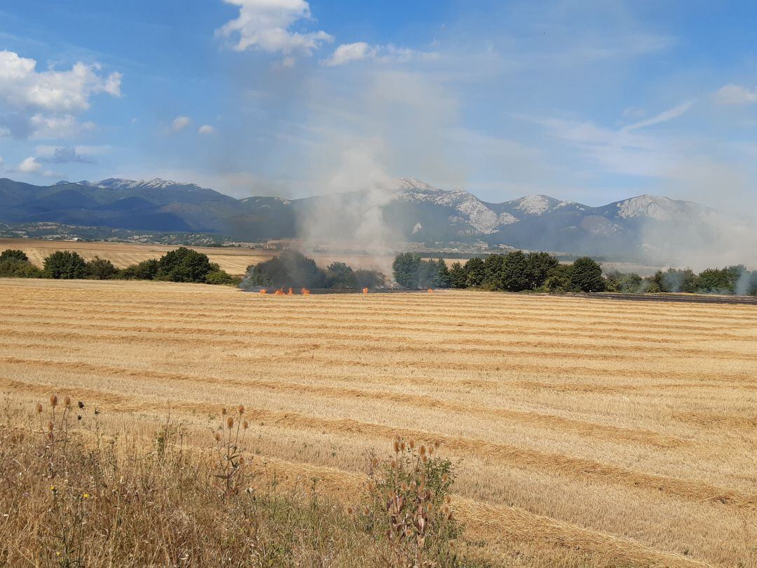 Uno de los fuegos provocados