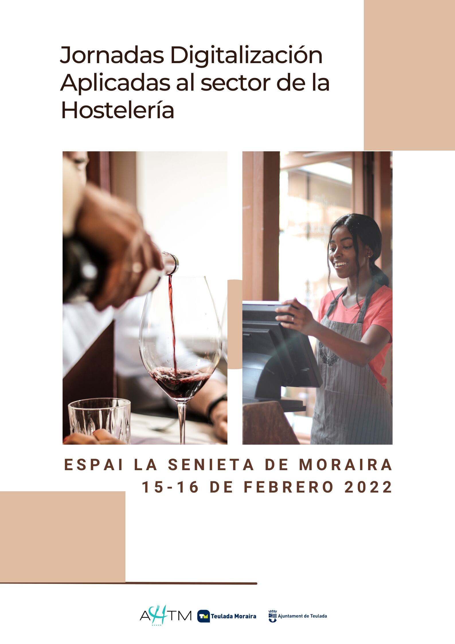 Cartel de las Jornadas de Digitalización aplicadas al sector hostelero