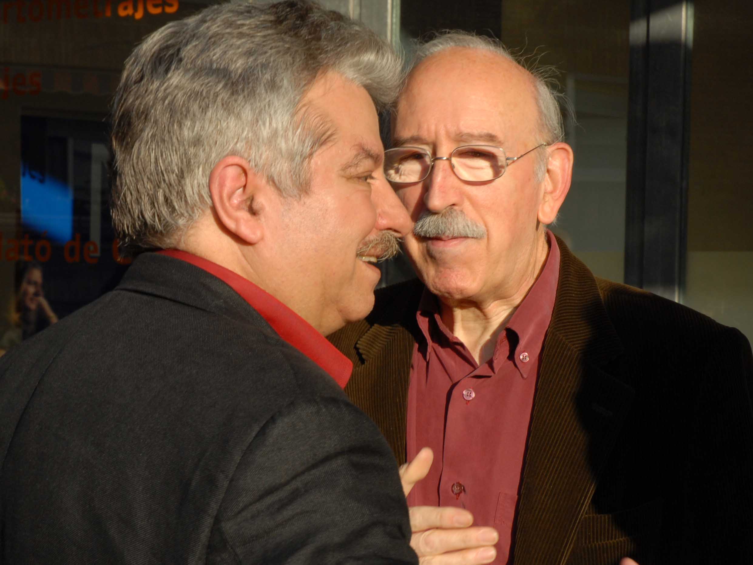 Juan Antonio Quintana con Emiliano Allende en una de sus visitas a SECIME