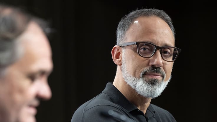 Pelegrino Matarazzo, entrenador de la Real Sociedad, en su primera rueda de prensa
