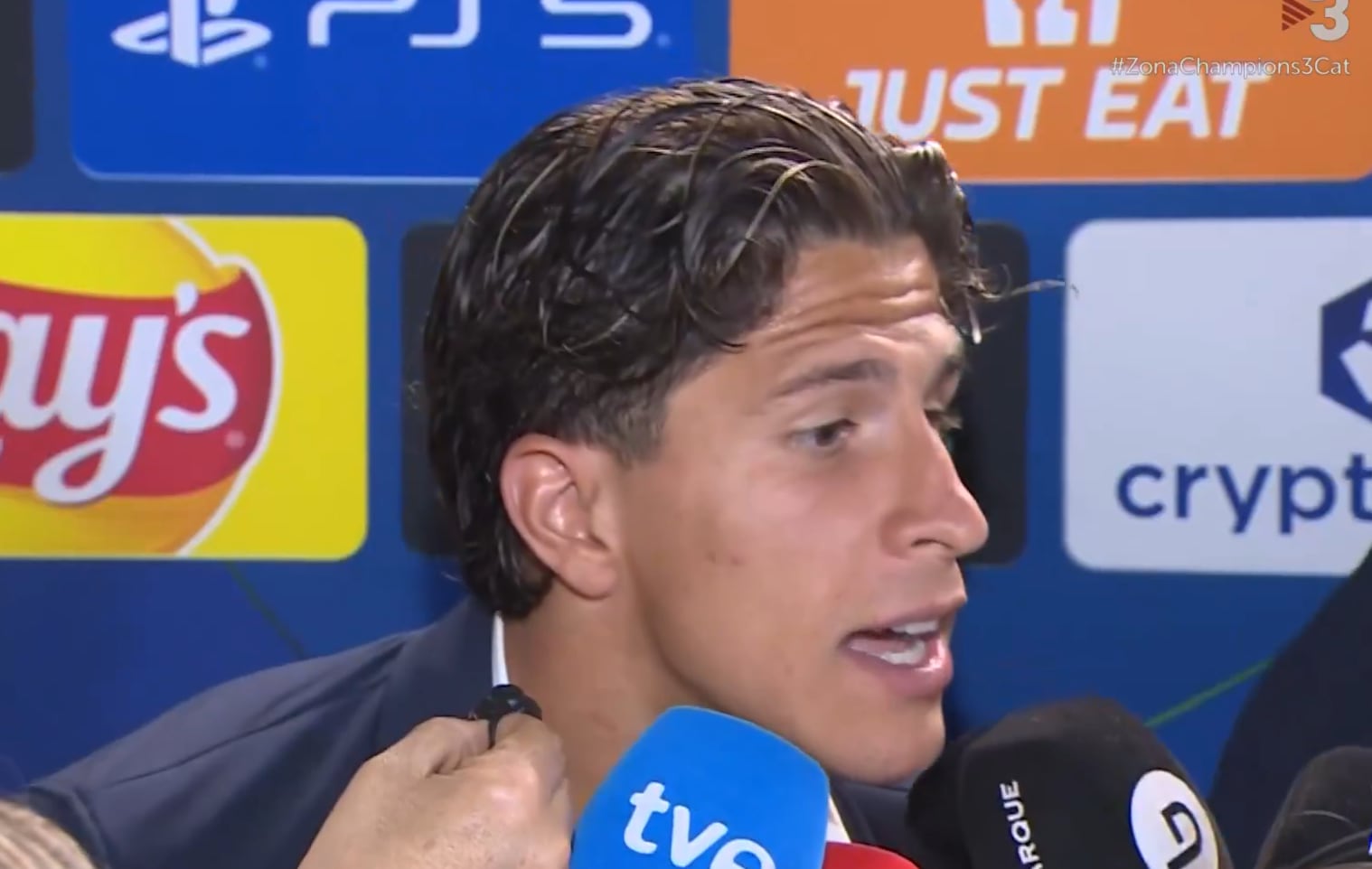 Giuliano Simeone protagoniza un tenso debate con dos periodistas