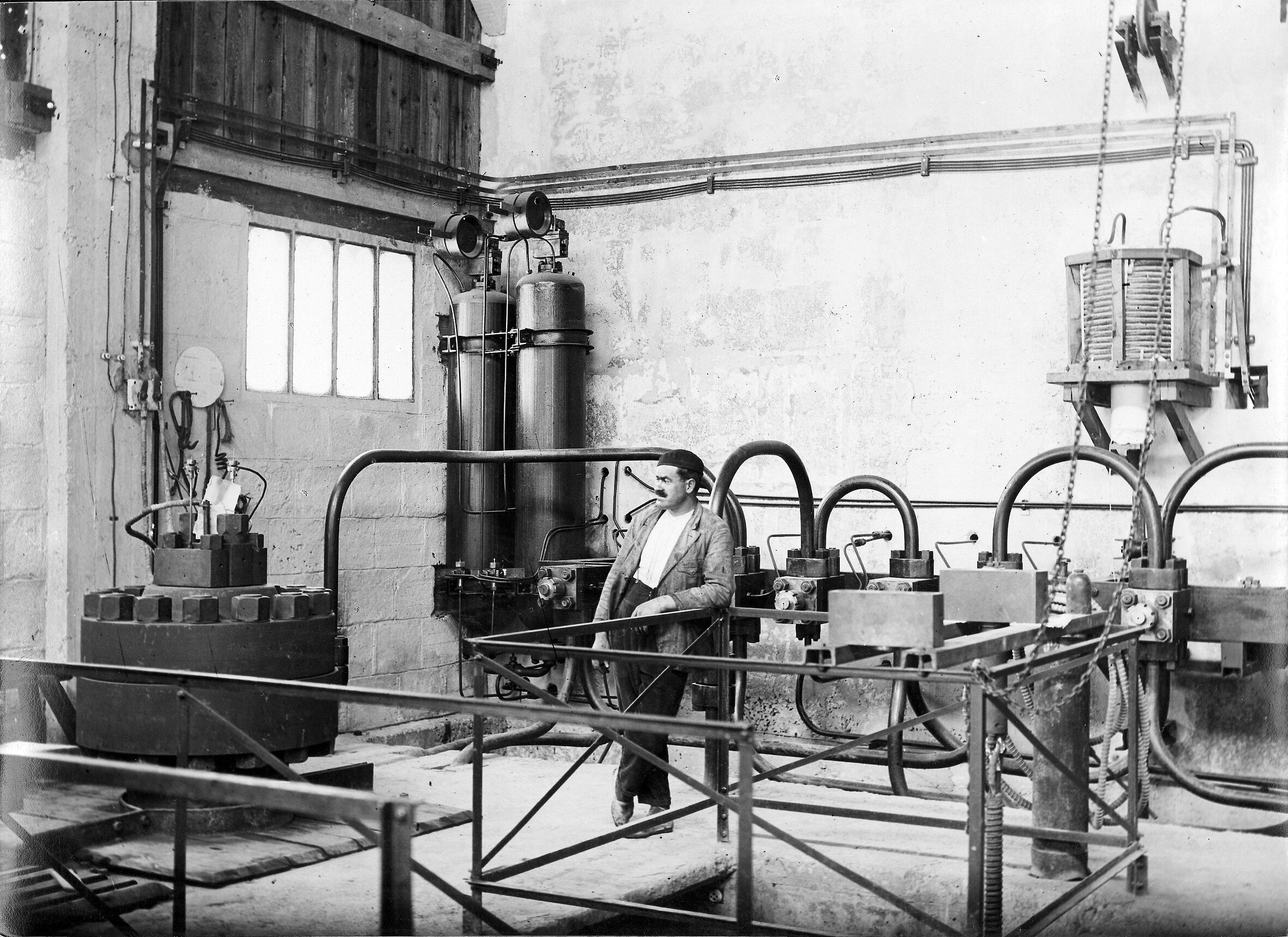 Fabricación de amoniaco en Aragonesas 1923. ERCROS.