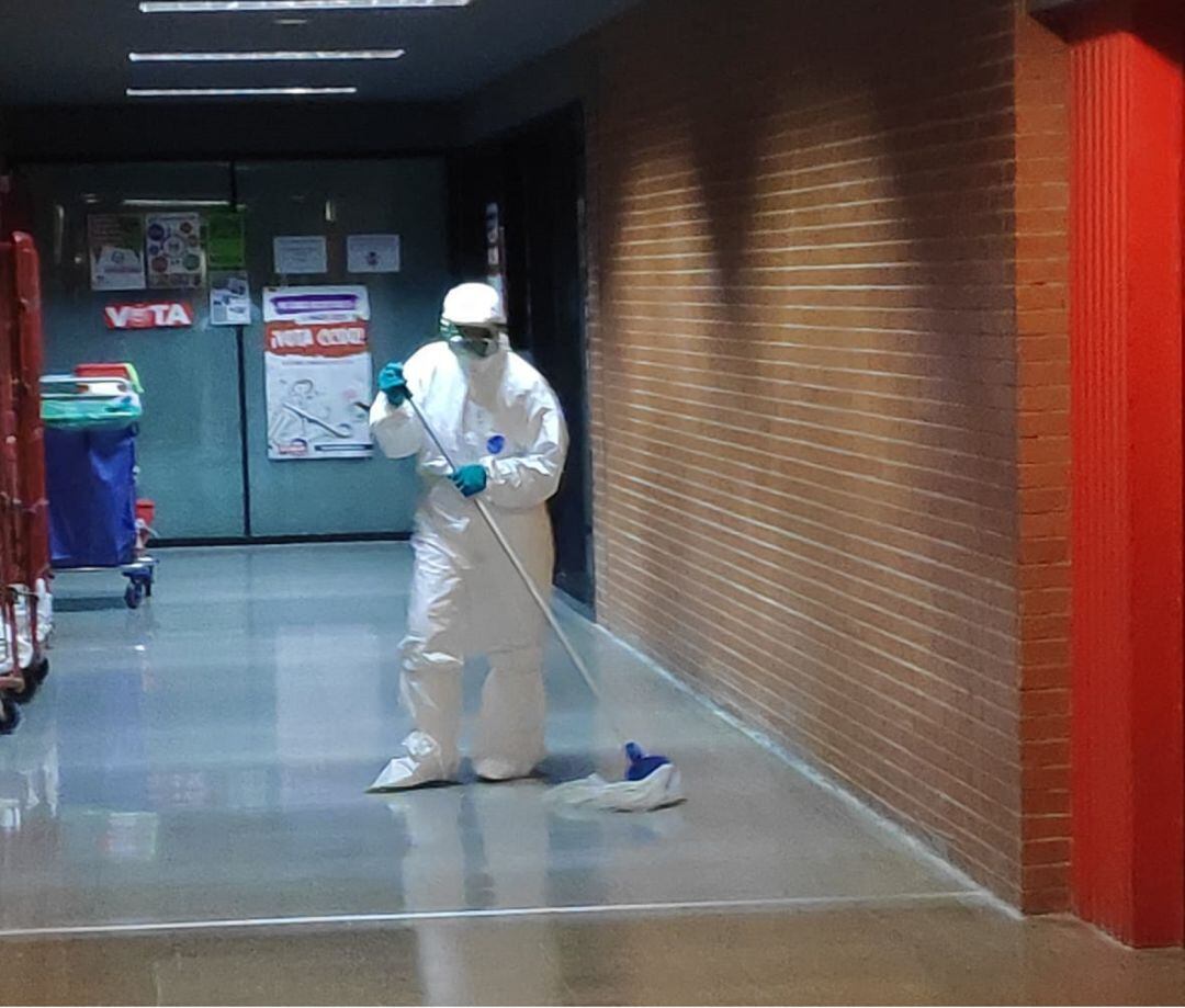 Imagen del hospital tras la salida del paciente