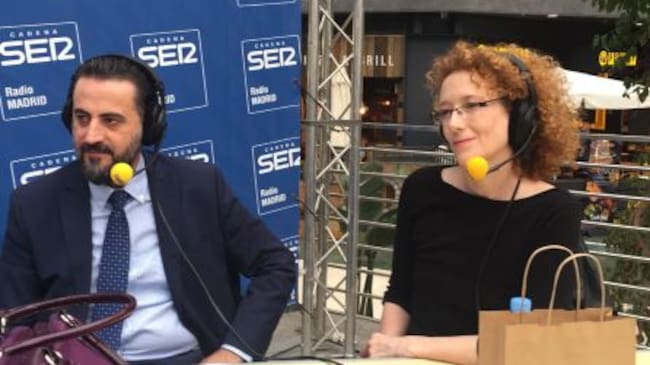 Florentino Fernández, director de Islazul, y la actriz Clara Sanchís.