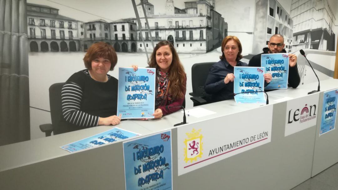 El Ayuntamiento acogió el acto de presentación del Encuentro de Natación Adaptada