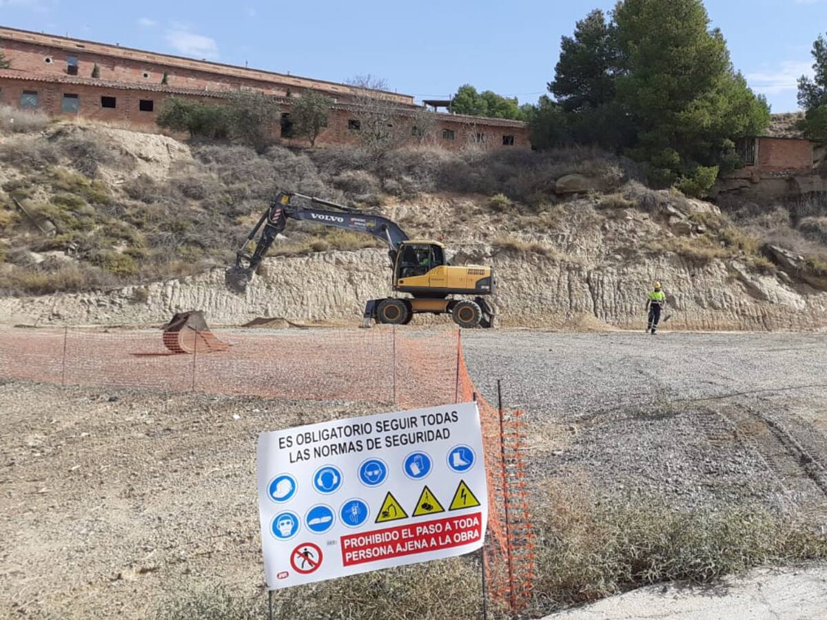 Arracan los trabajos para la instalación de viviendas temporales para trabajadores agrícolas en Fraga