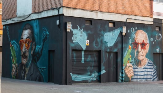 El mural realizado por Eslicer