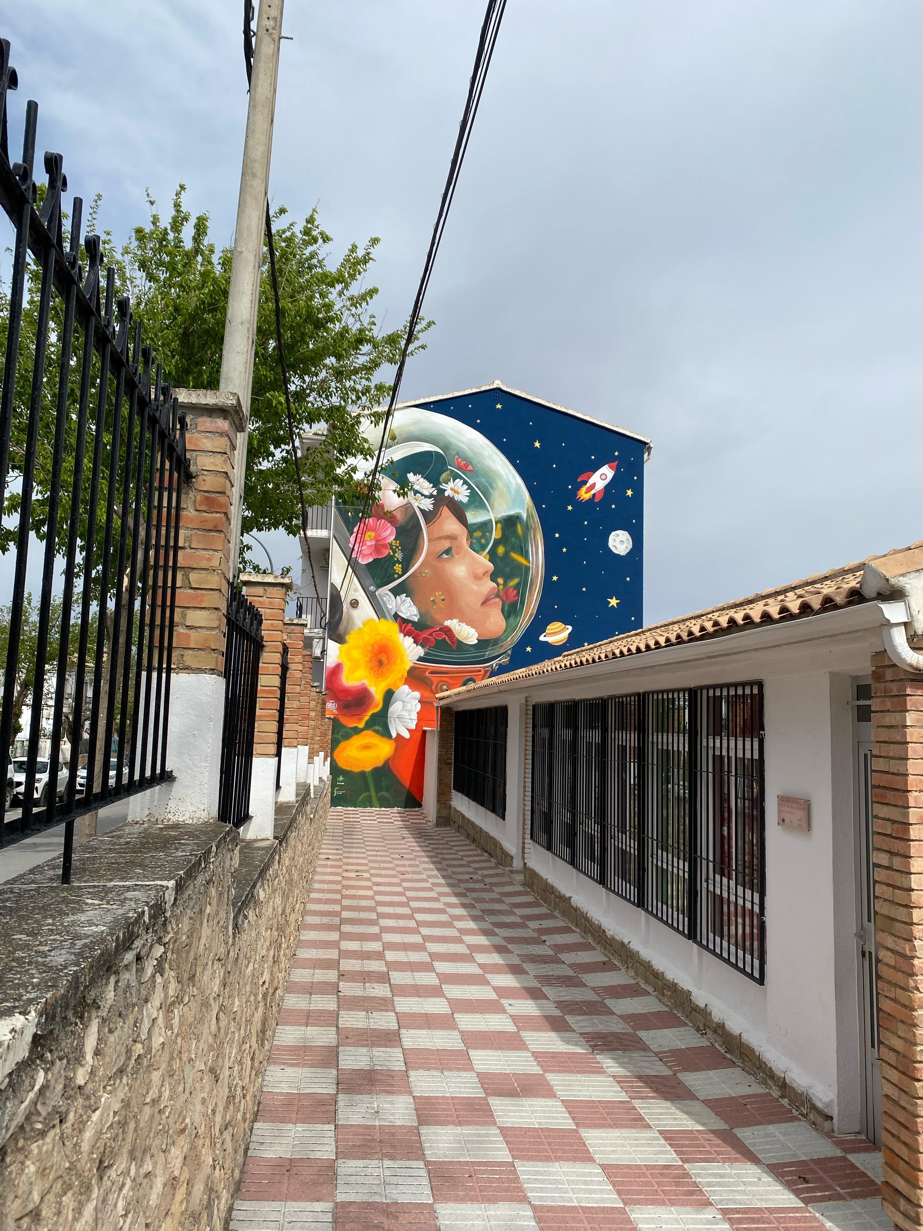 Grafitti dentro del proyecto impulsado por la Diputación Provincial de Jaén en Jimena.