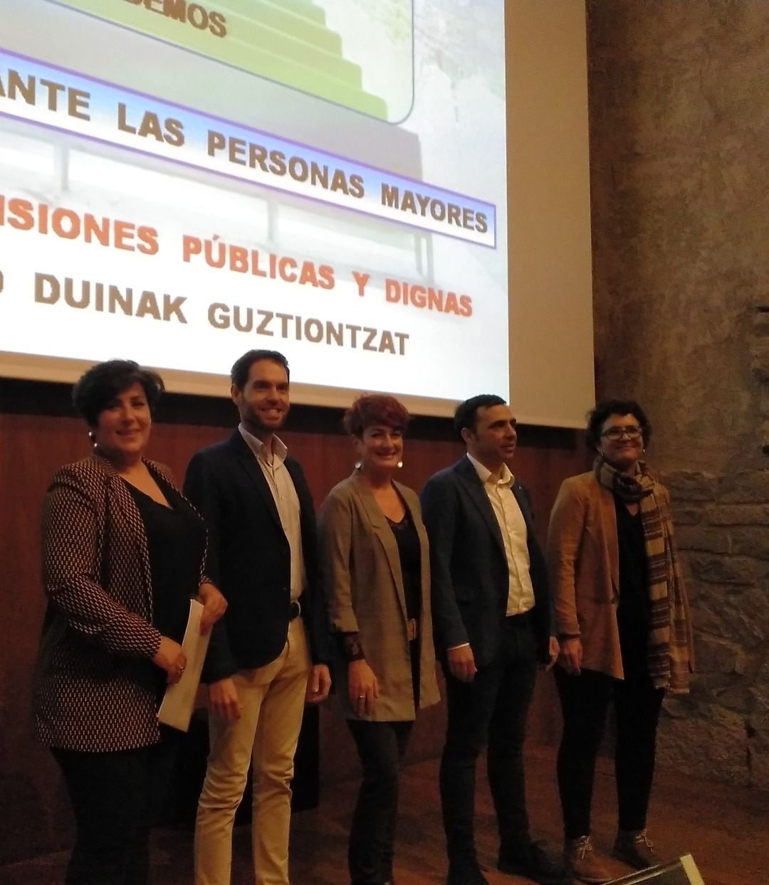 De izquierda a derecha: María Solana, Sergio Sayas, Bakartxo Ruiz, Toni Magdaleno y Neniques Roldán