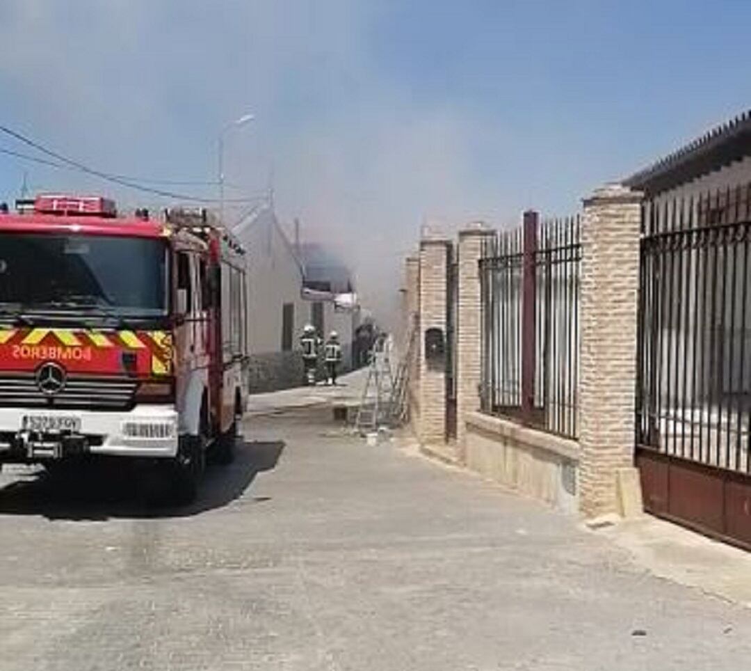Incendio en Navalmoralejo