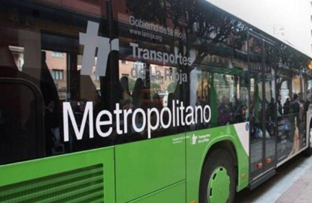 Autobús metropolitano en Logroño.