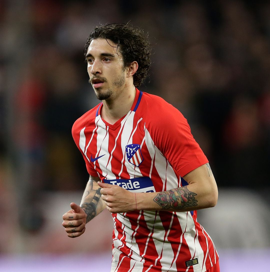 Sime Vrsaljko durante un partido con el Atlético de Madrid