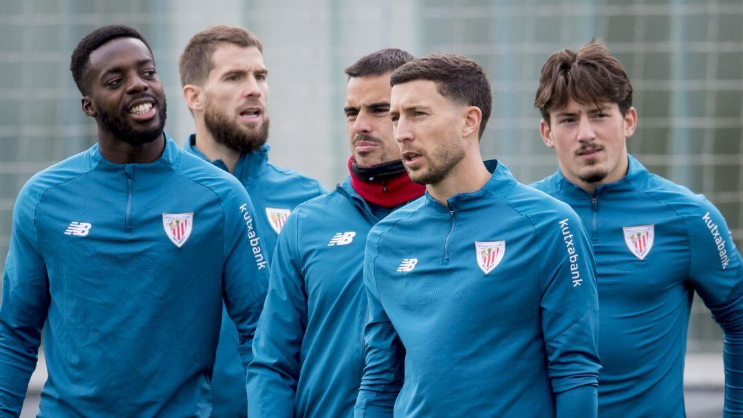 Los jugadores del Athletic han entrenado por útima vez este jueves en Lezama