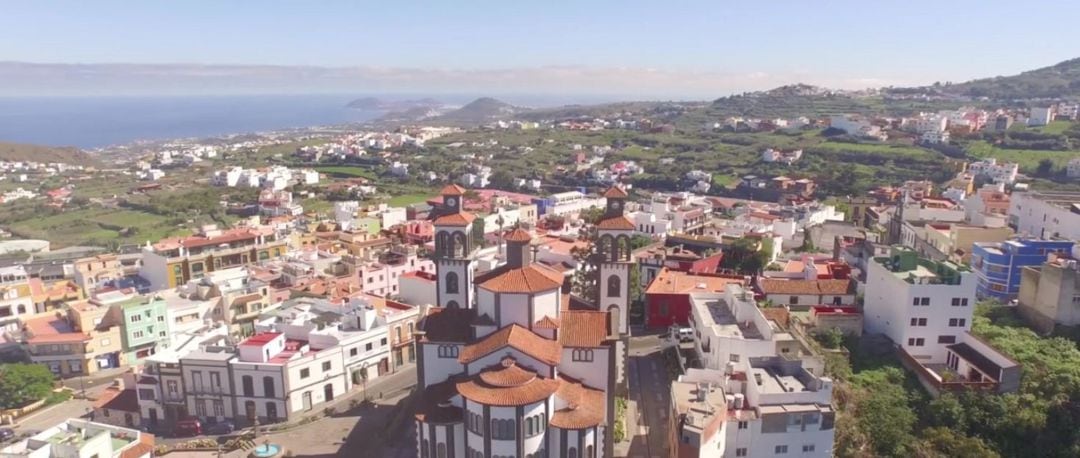 Vista aérea de Moya, en la isla de Gran Canaria.