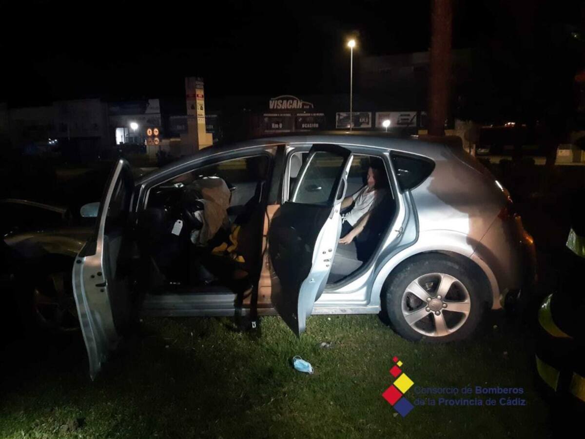 Evacuado al hospital un hombre tras un accidente de tráfico en el tramo de la A-80 de Jerez