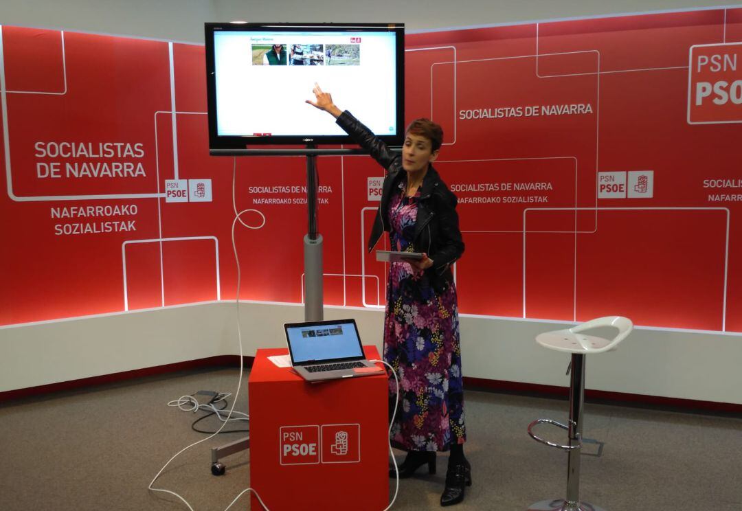 María Chivite, secretaria general del PSN