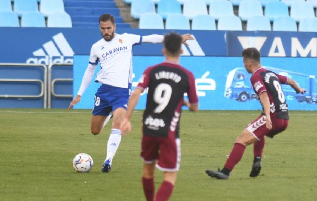 Partido disputado en La Romareda