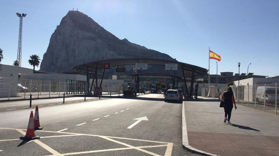 Frontera entre La Línea y Gibraltar.