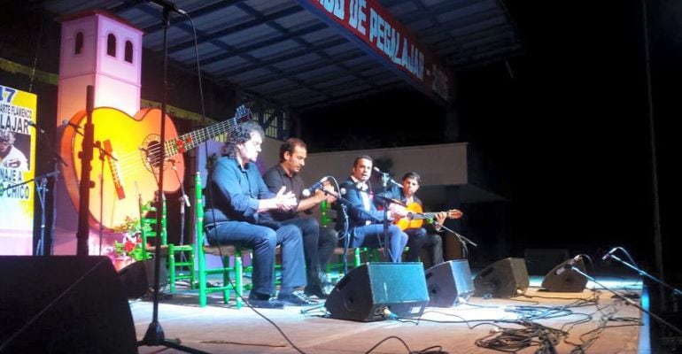 Actuación flamenca durante una edición anterior del festival de Flamenco de Pegalajar.