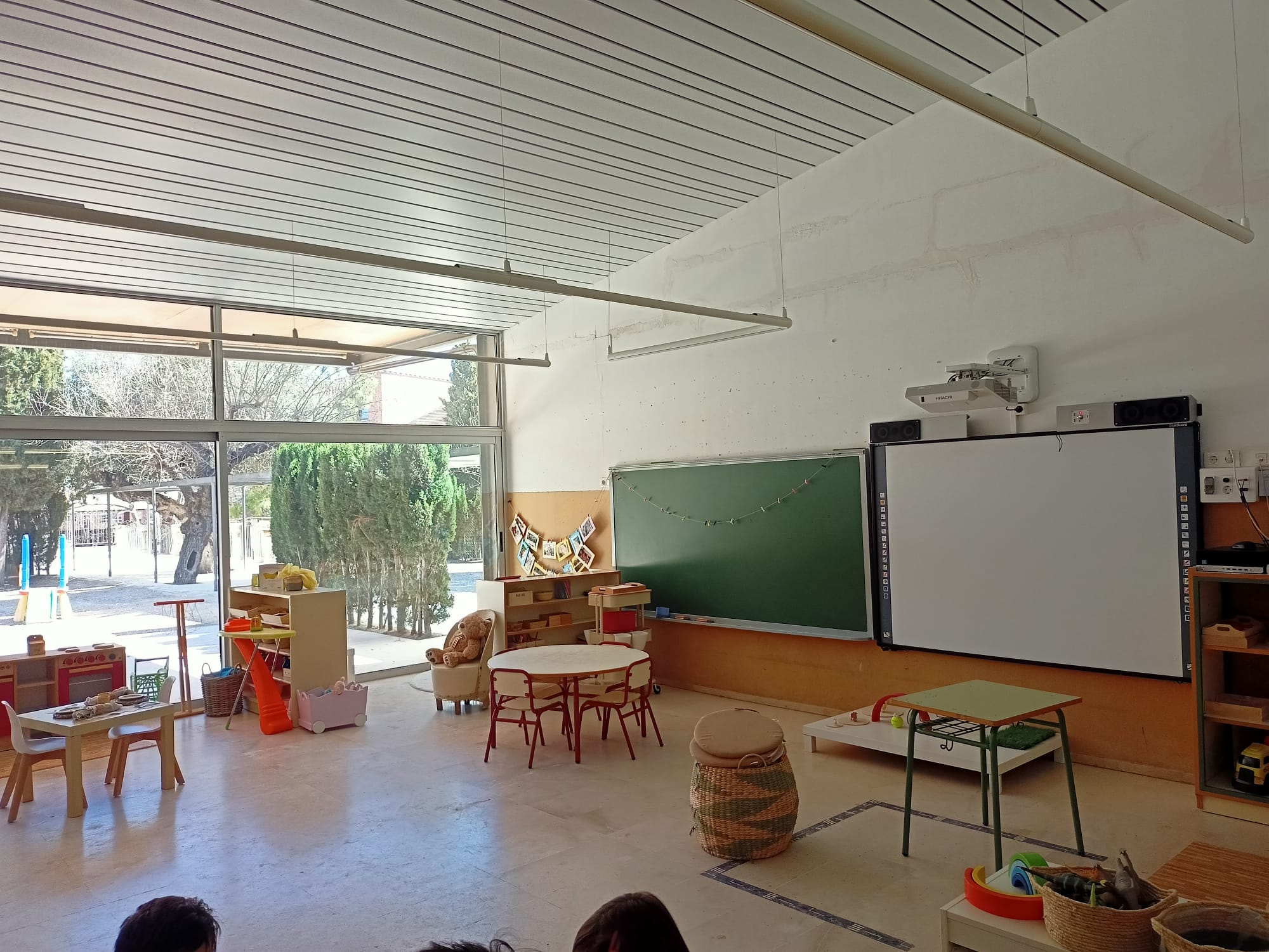 Una de les aules d'infantil del CEIP El Romeral.