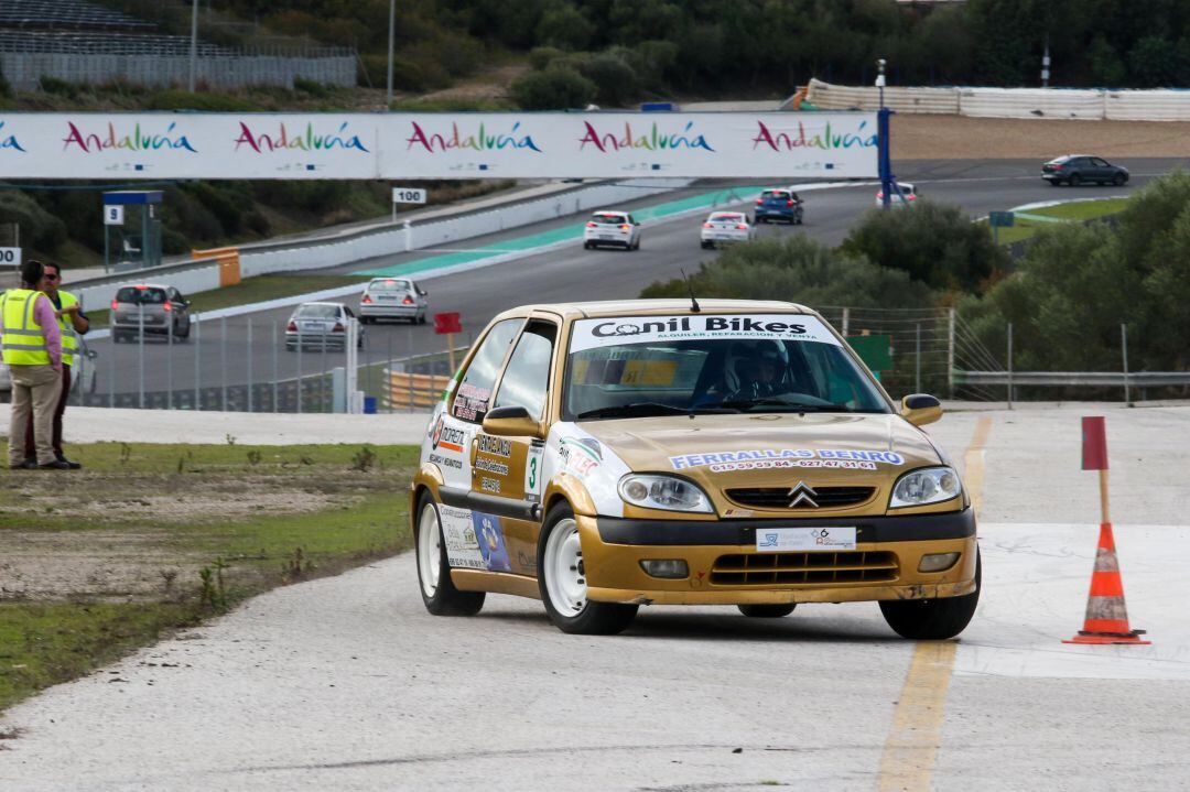 Imagen de la prueba de Slalom celebrada en el Circuito de Jerez