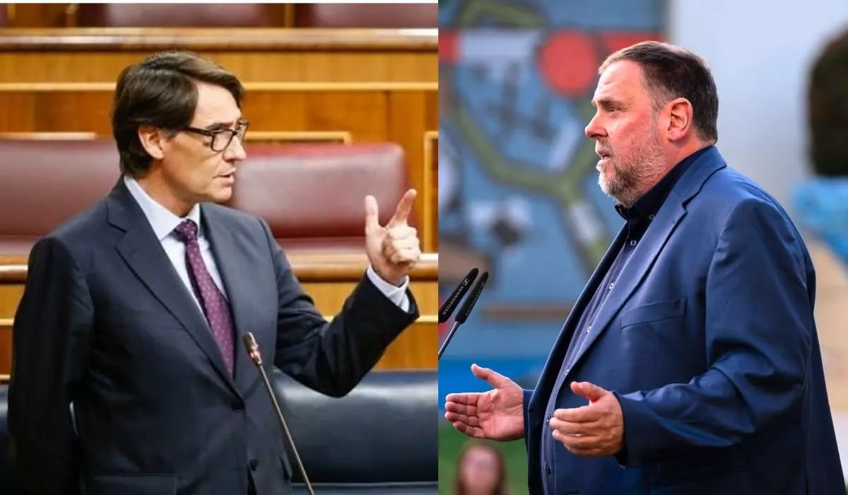 Montaje de Salvador Illa y Oriol Junqueras