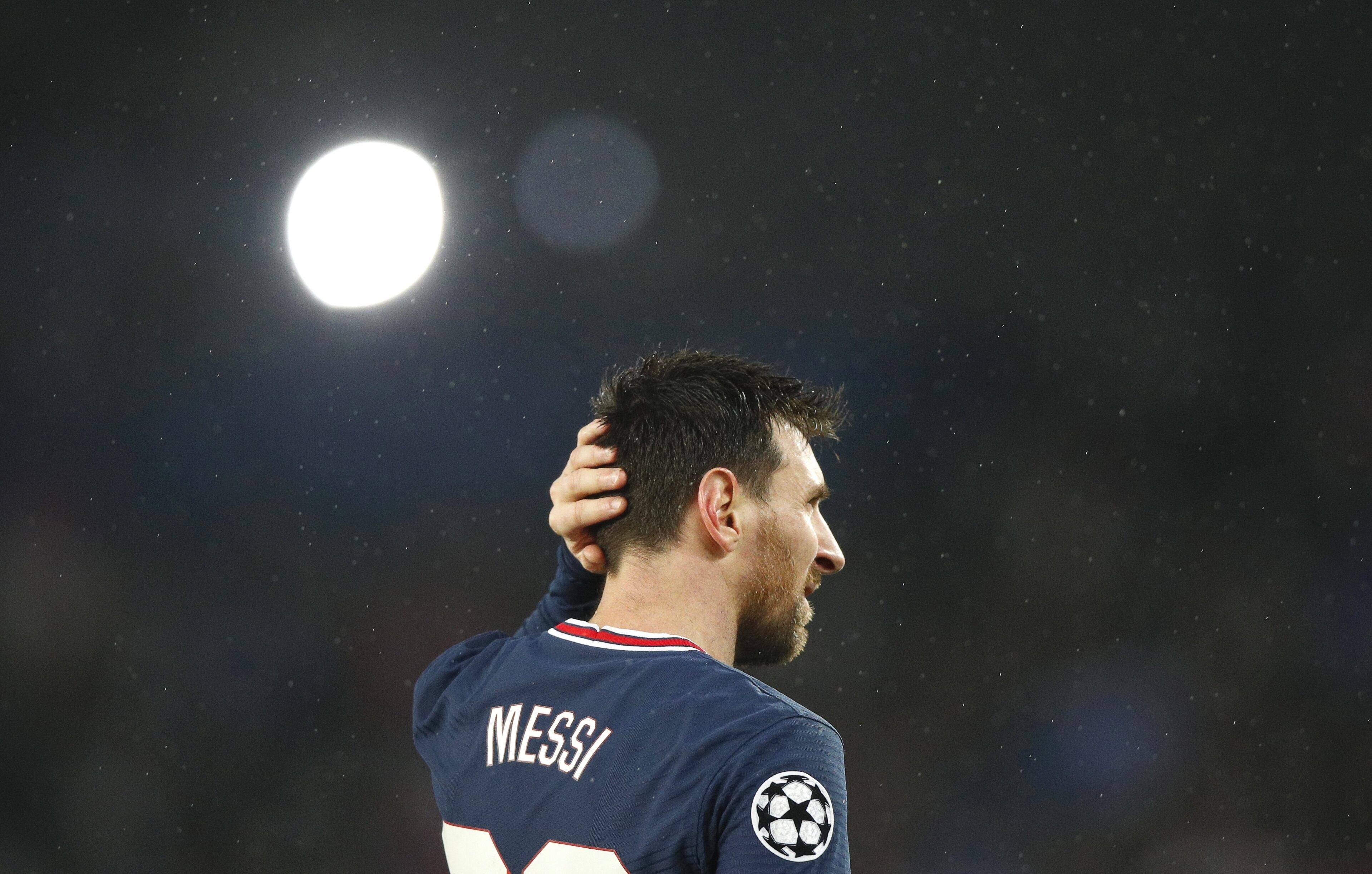 Leo Messi, en el partido frente al Real Madrid