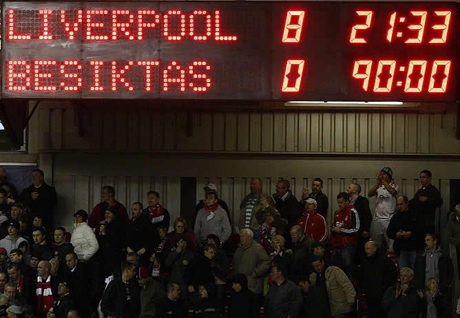 El Liverpool consigue la mayor goleada en la historia del Champions tras ganar al Besiktas 8-0