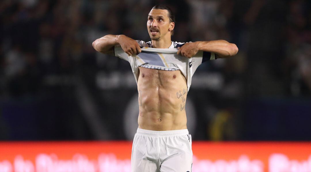 Zlatan Ibrahimovic, en un partido con los Galaxy.