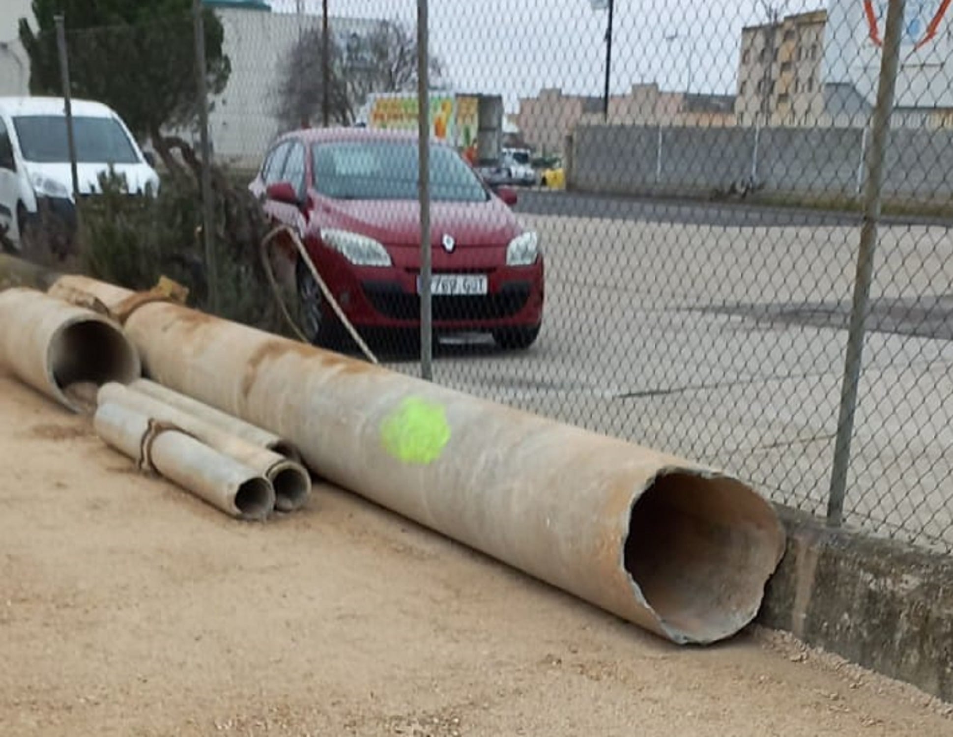 Restos procedentes de las obras del polígono Allendeduero