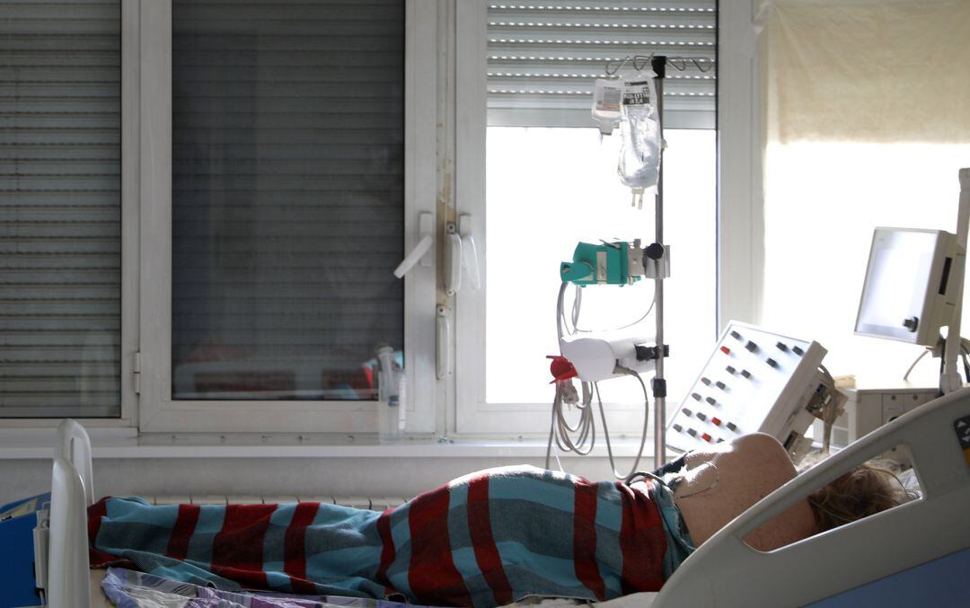 Paciente con Covid hospitalizado