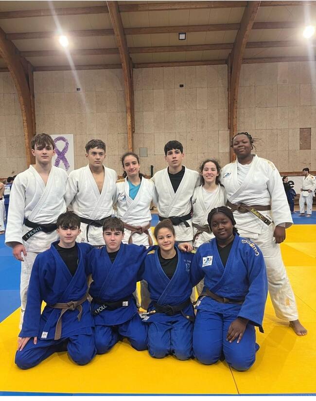 Participantes en la concentración internacional de Judo Cadete y Junior en Marín. Foto: CJB