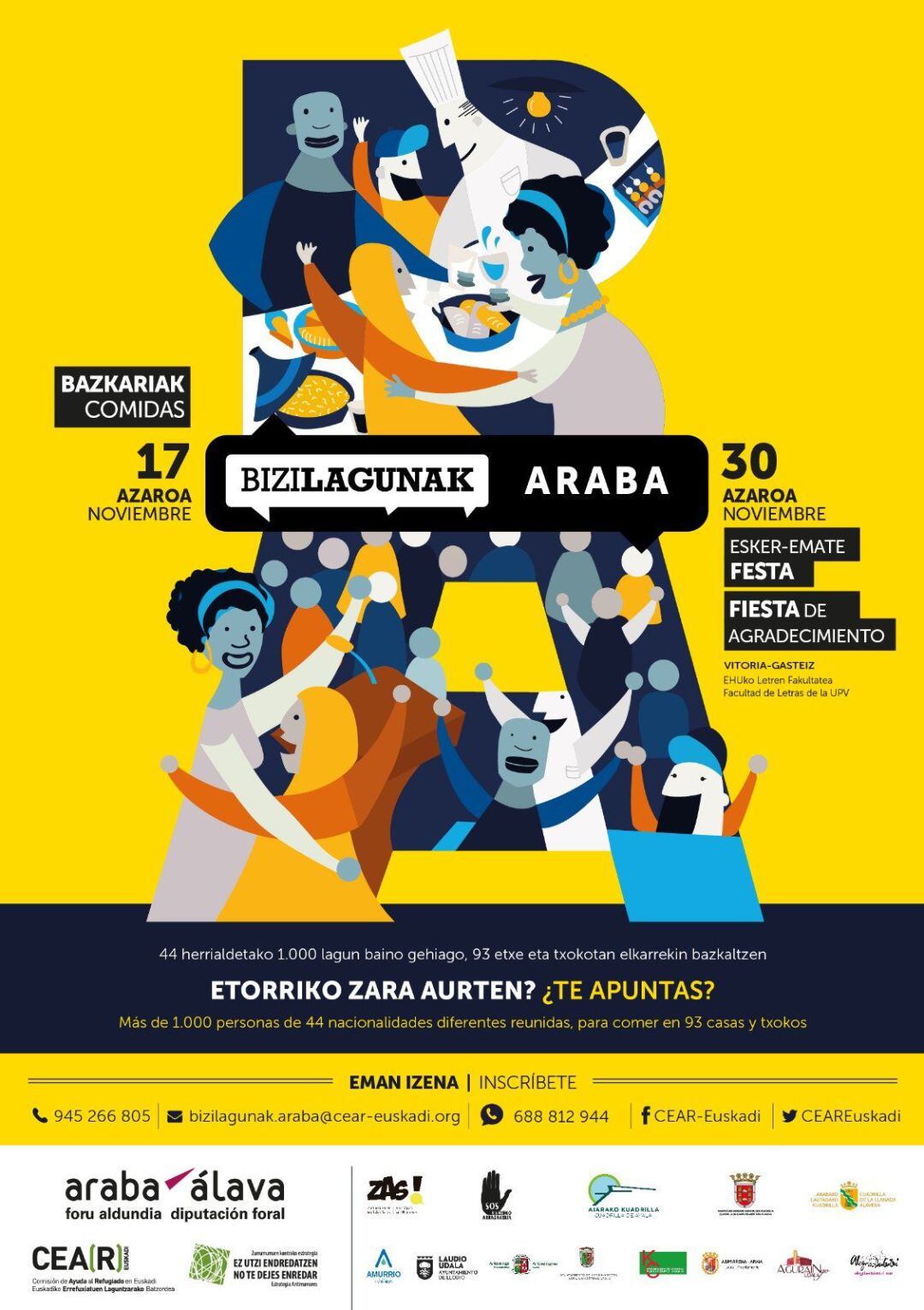 Cartel del proyecto Bizilagunak