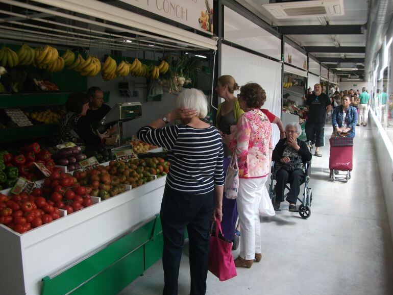 Imagen del mercado provisional