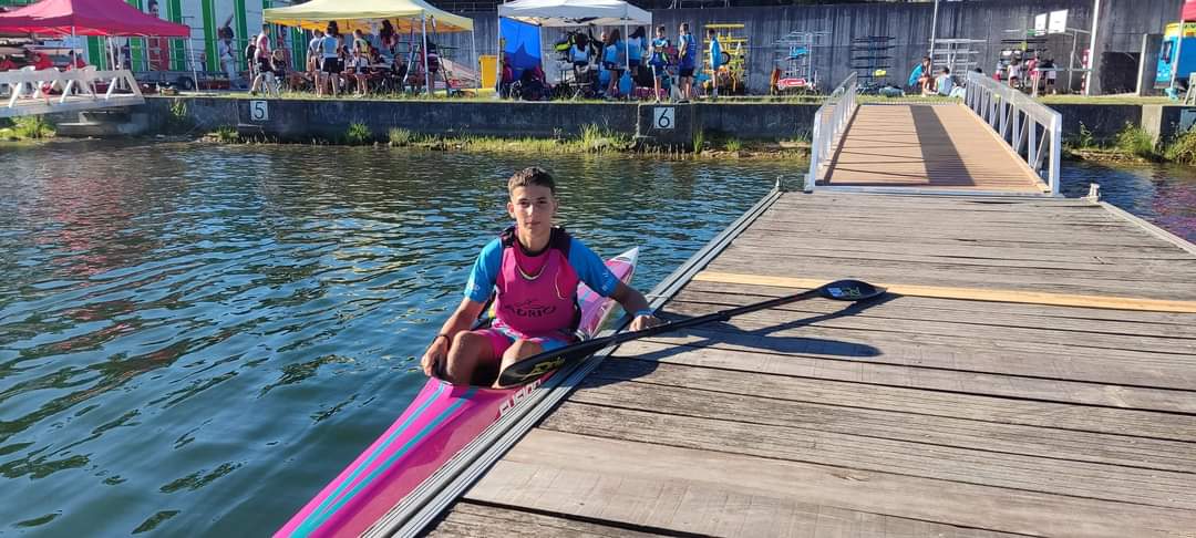 Aarón  Viso palista del Avión-Castrelo de Miño convocado por la FEGAPI para participar en el Campeonato de España por Autonomías