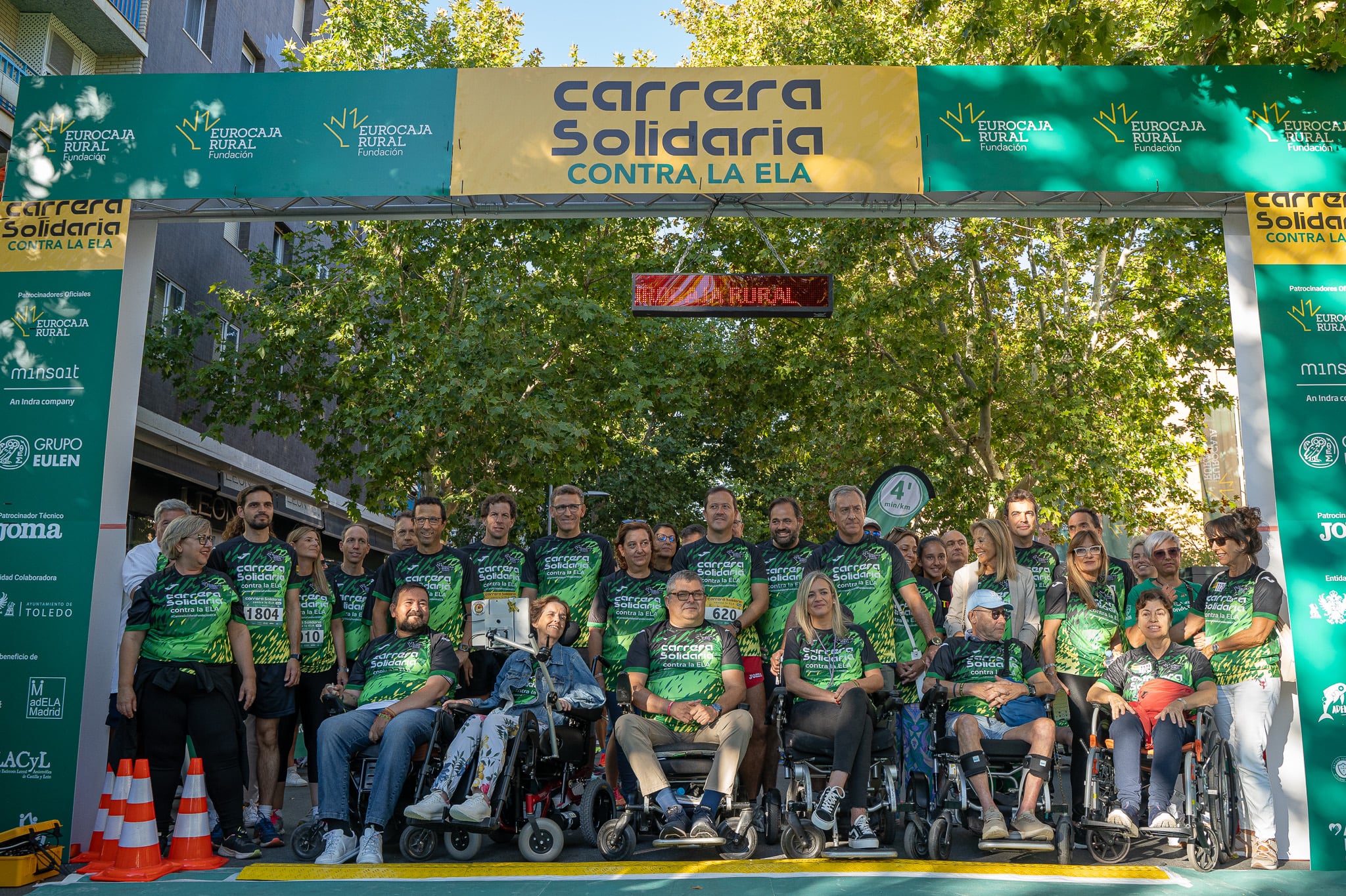 Carrera solidaria contra la ELA organizada por Eurocaja Rural en 2023