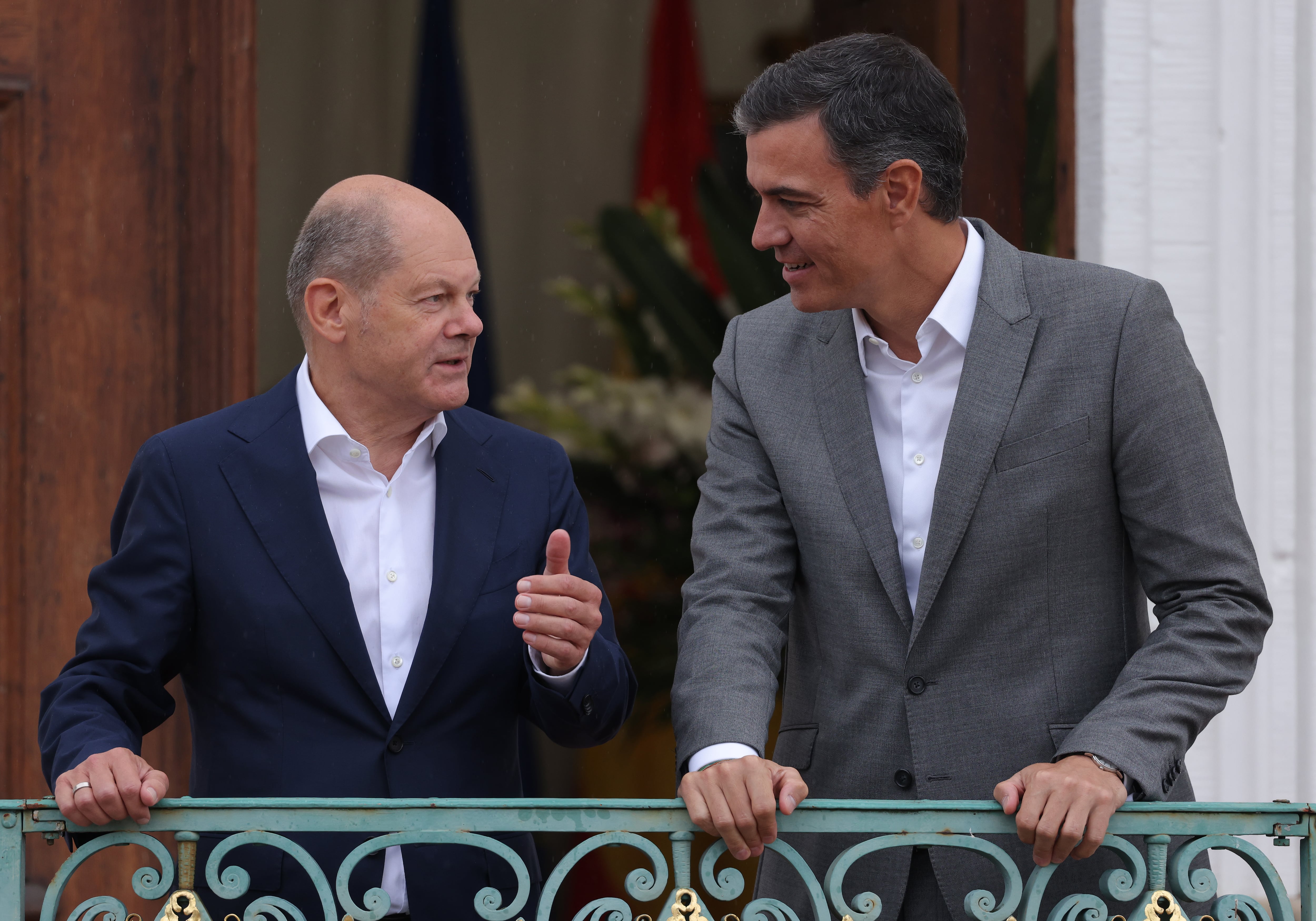 Olaf Scholz y Pedro Sánchez en una reunión celebrada en la ciudad alemana de Gransee