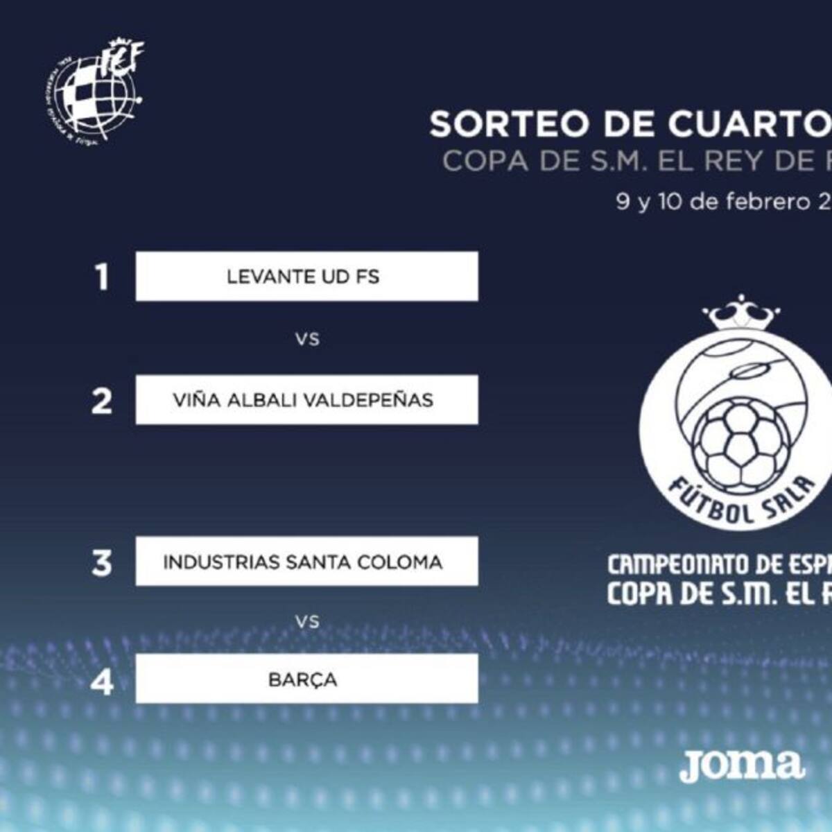 ElPozo Murcia-BeSoccer Antequera en los cuartos de la Copa del Rey