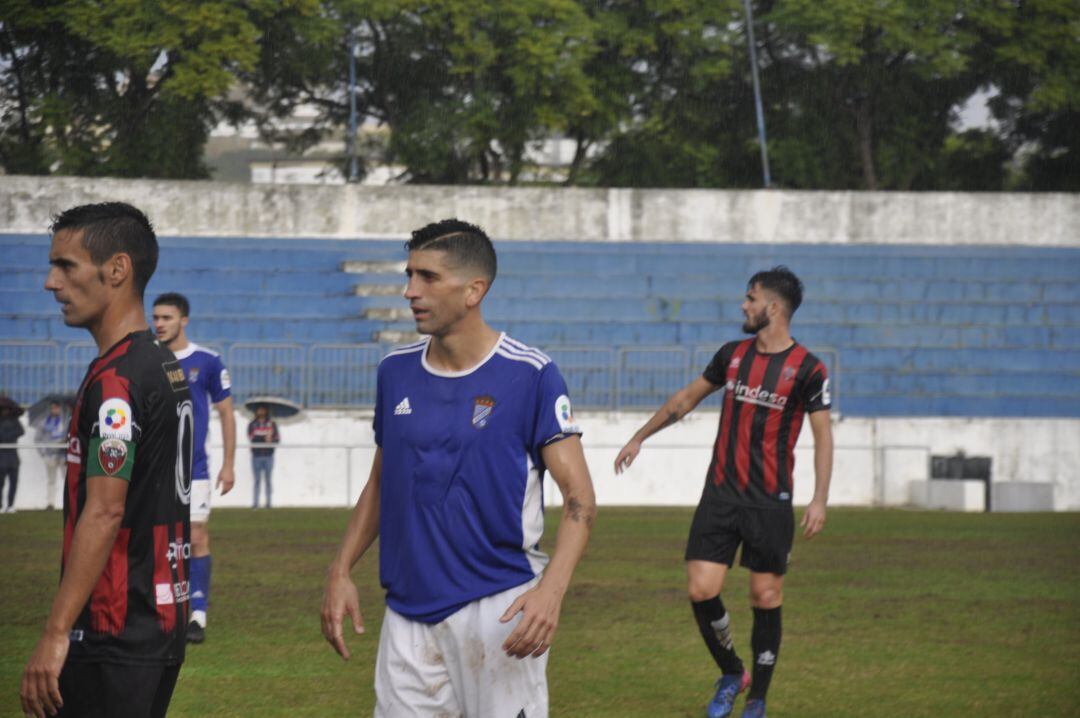 Sergio Narváez durante un encuentro con el Xerez CD.