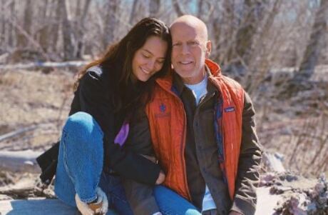 Bruce Willis junto a su mujer