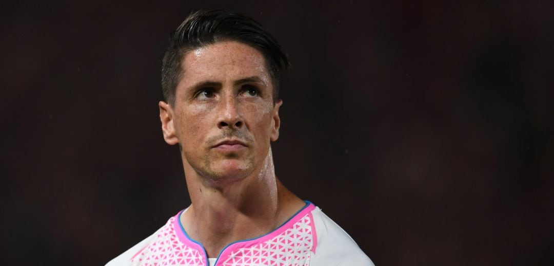 Fernando Torres, durante uno de sus últimos partidos con el Sagan Tosu