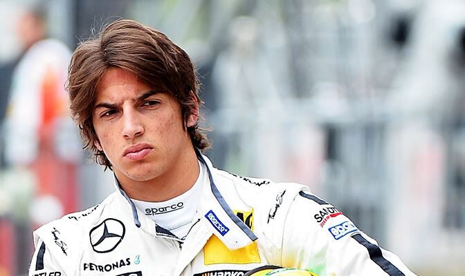 Roberto Merhi, durante una sesión de entrenamientos