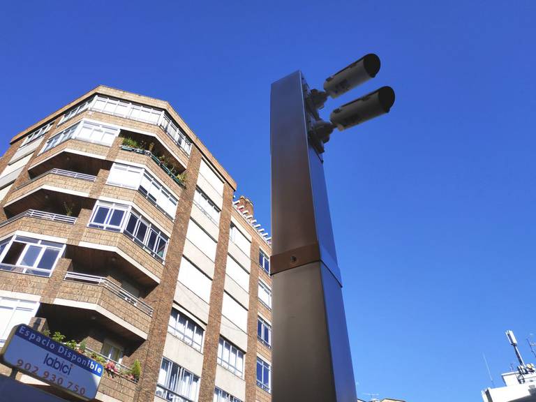 Cámaras de vigilancia ubicadas en la zona centro de Ponferrada