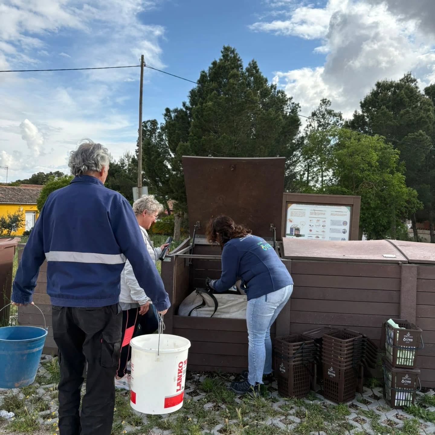 Islas orgánicas que convierten los restos en compost