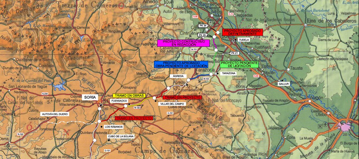 Cohesión Territorial aprueba el proyecto constructivo de la A-15 entre Cintruénigo y la conexión con la AP-15 y las actuaciones previas que permitirán iniciar las obras en el primer semestre de 2026