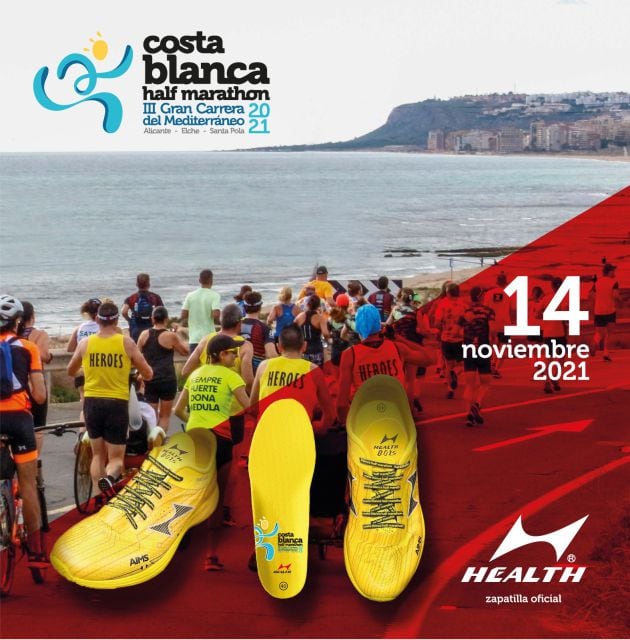 Cartel de la tercera edición de la Gran Carrera del Mediterráneo-Costa Blanca Half Maraton