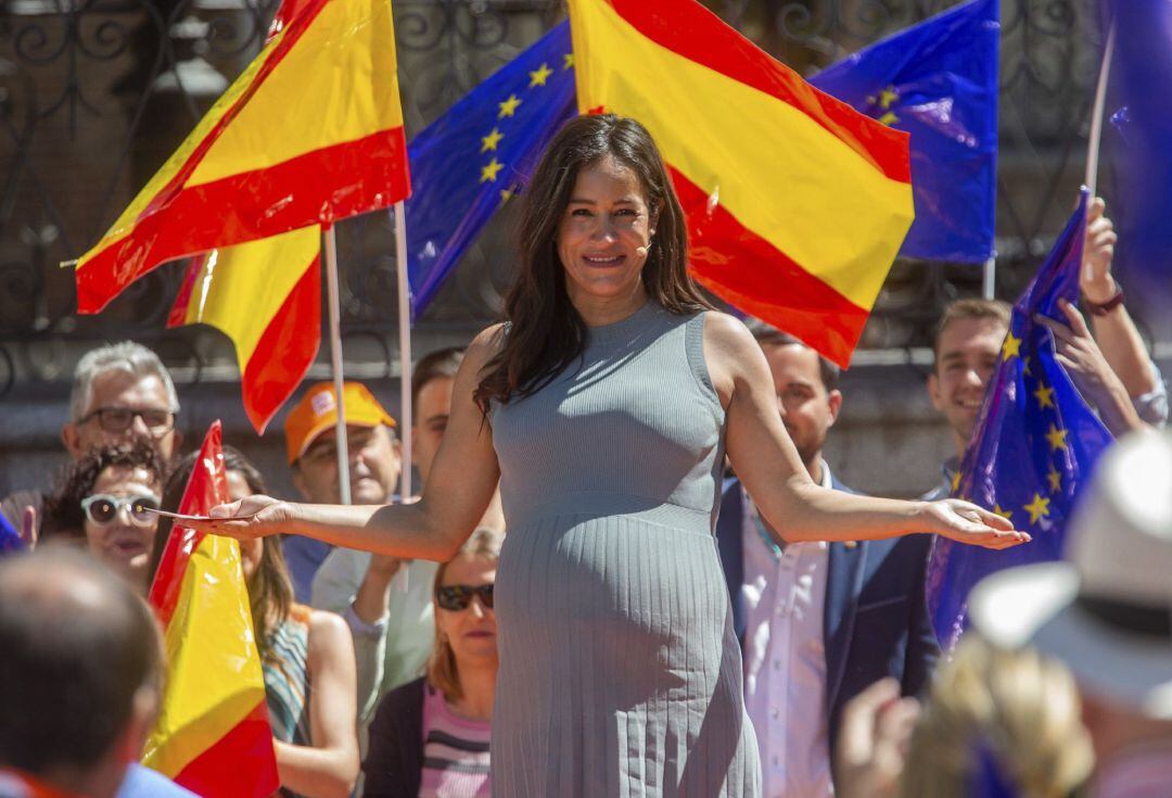 La candidata de Ciudadanos a la alcaldía de la capital, Begoña Villacís.