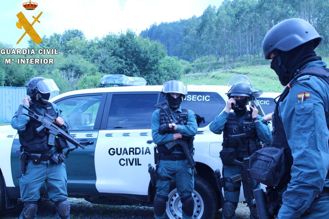 Miembros de la Unidad de Seguridad Ciudadana de la Comandancia de Cantabria.